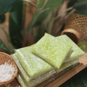 Bánh cốm không nhân phủ dừa